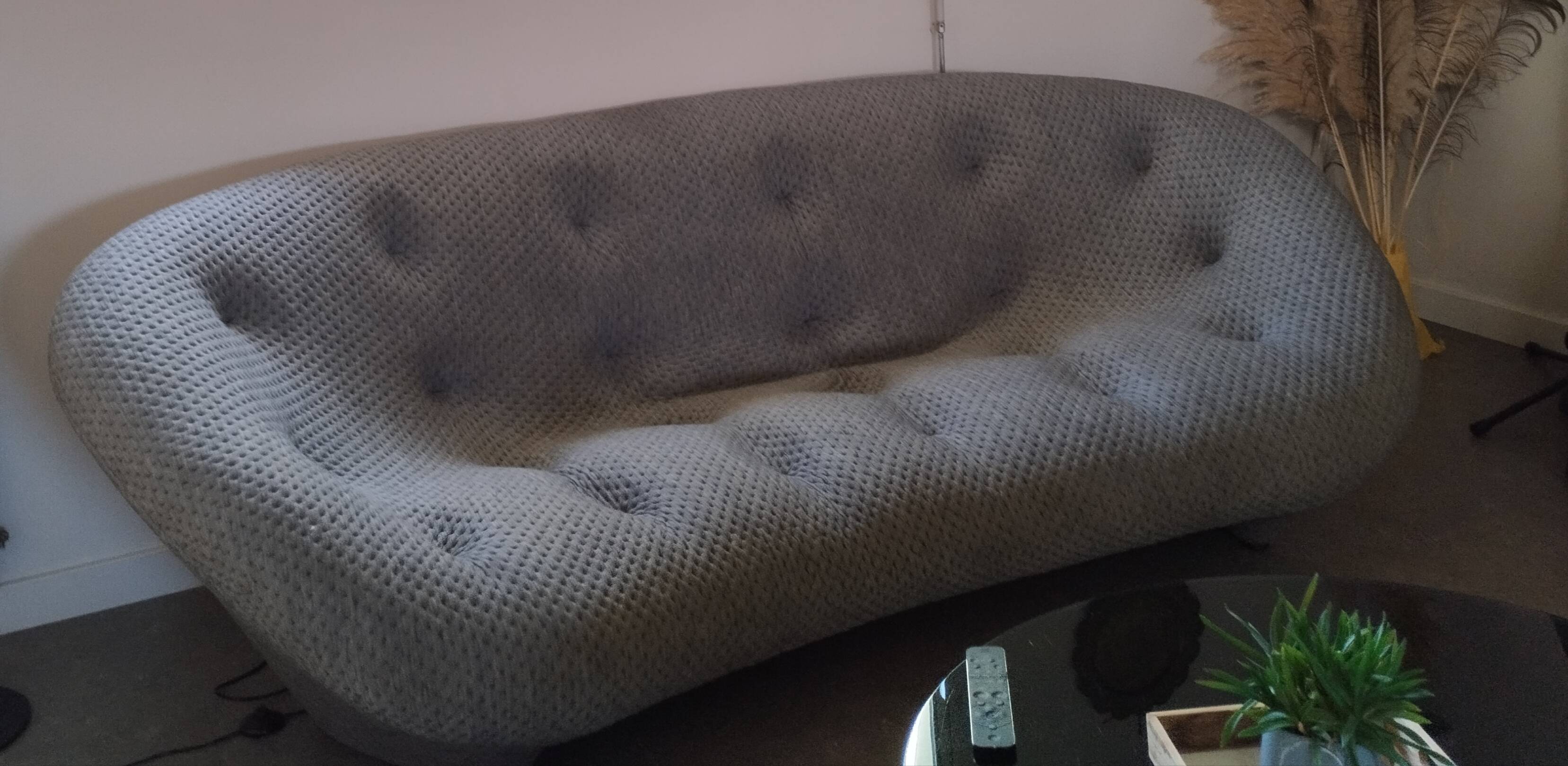 Large plump sofa