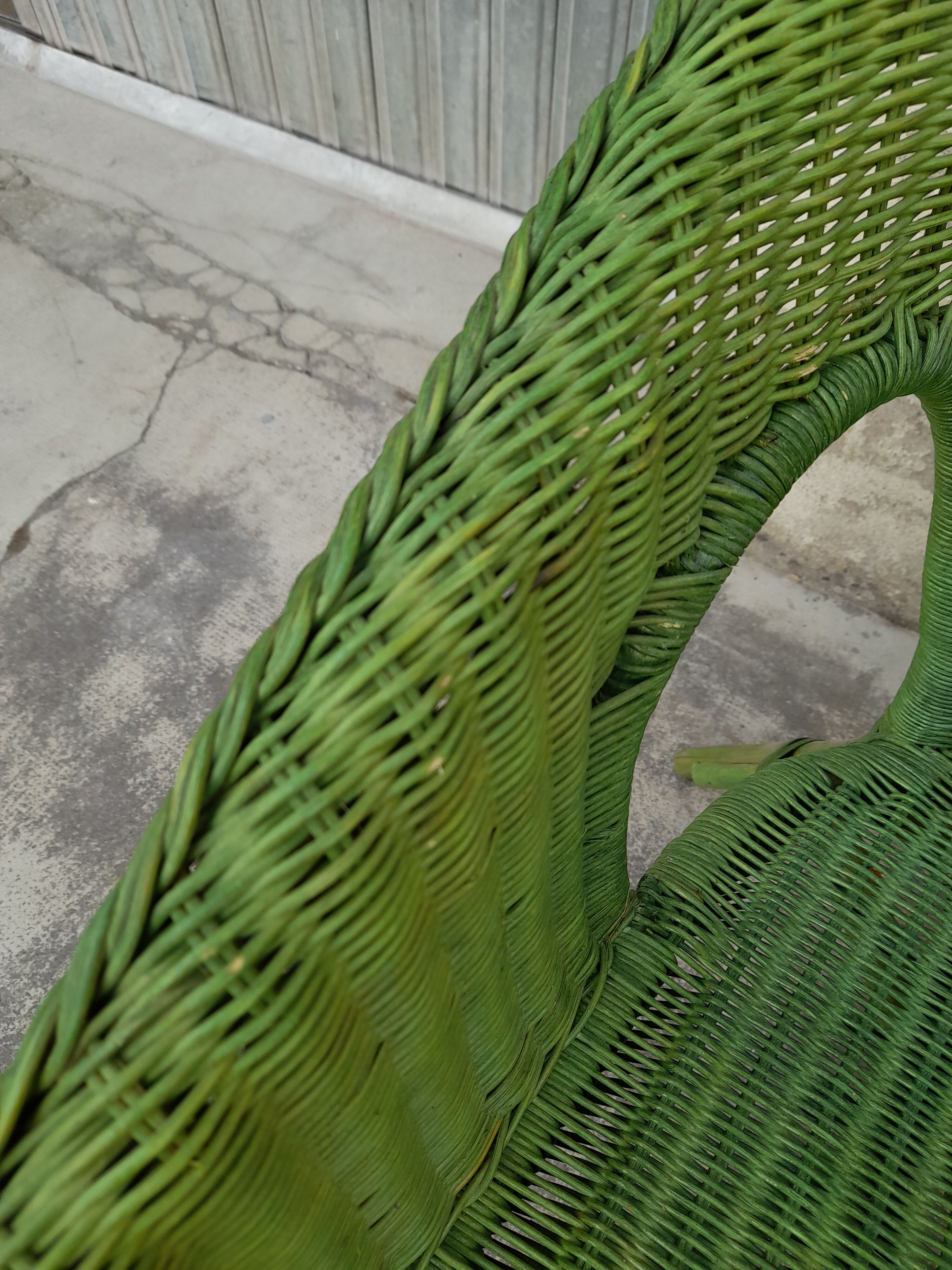 Ensemble de 4 fauteuils en rotin