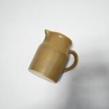 Vintage stoneware pitcher by the Digoin factory, France