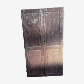 Paire de portes ancien placard