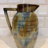 Enamelled stoneware pitcher from the 1950s