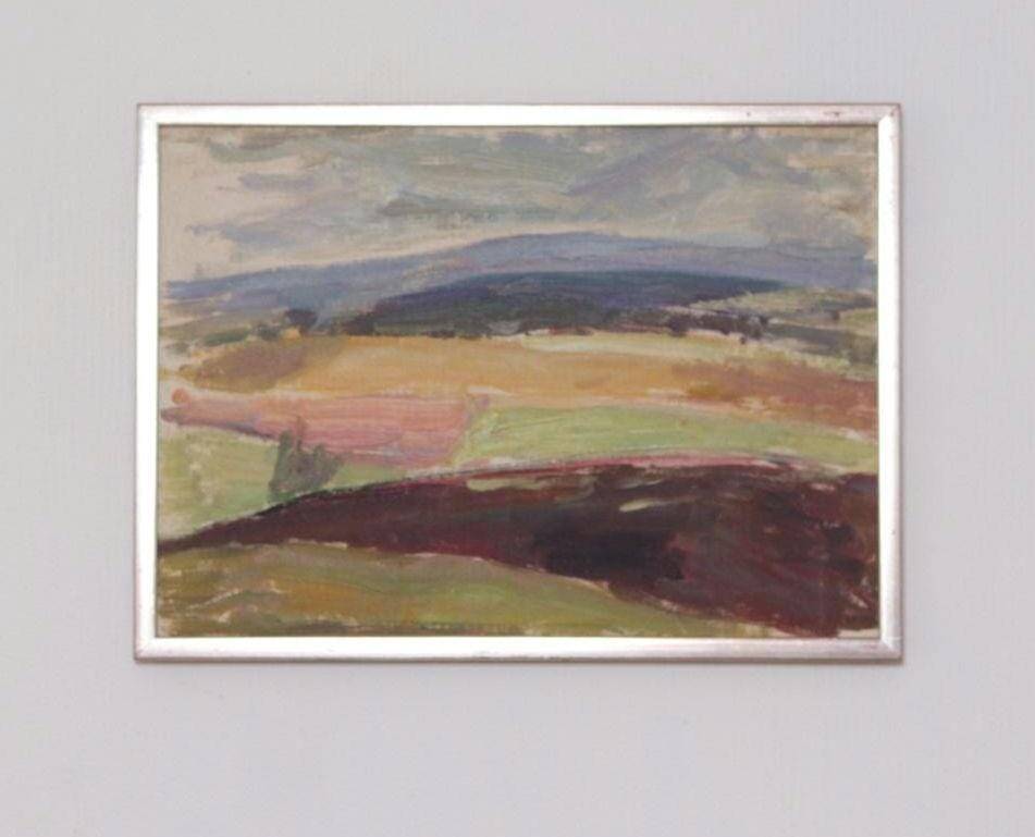 Original Swedish Oil on Canvas – “Dartmoor Heden” – Vintage & Framed