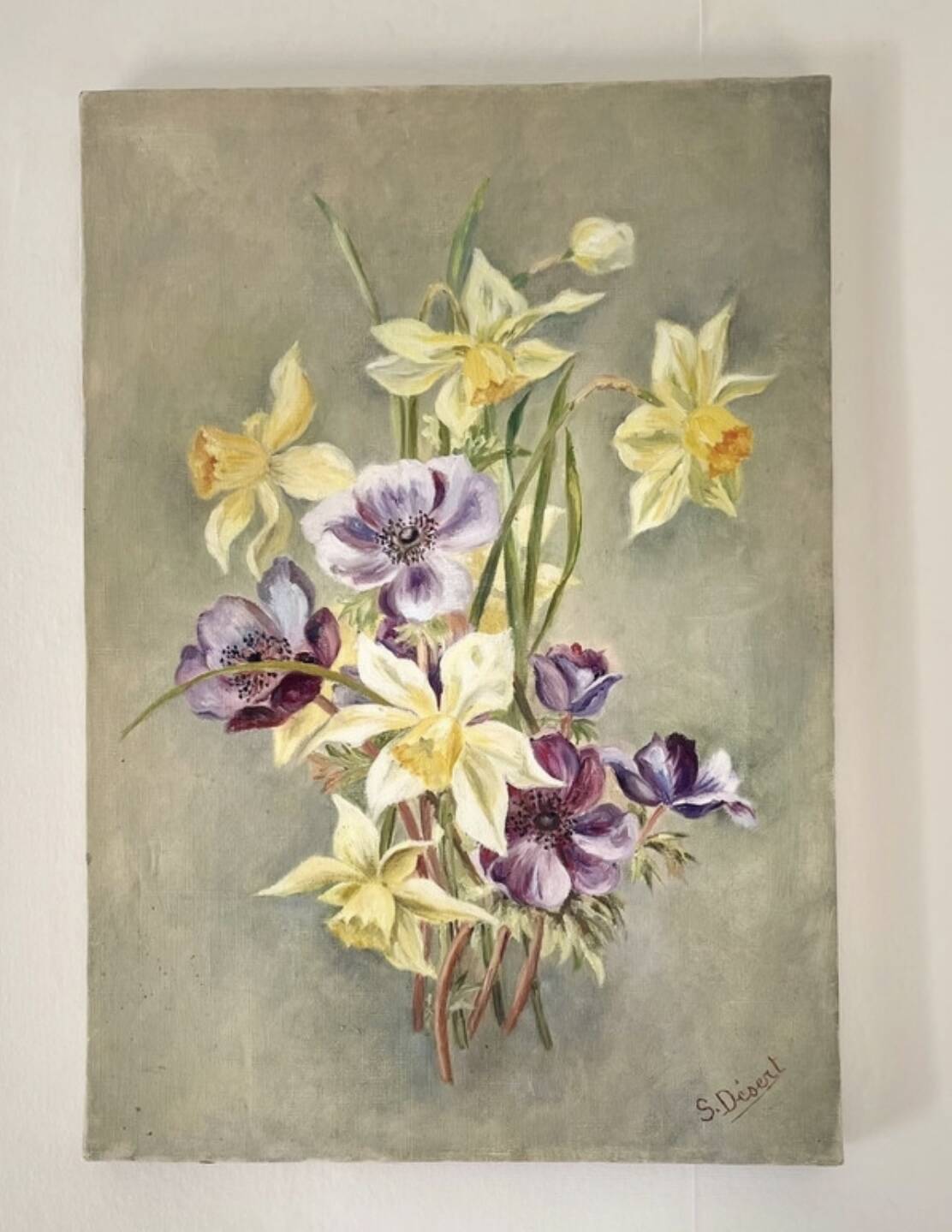 Ancient floral tableau