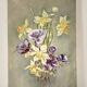 Tableau ancien floral