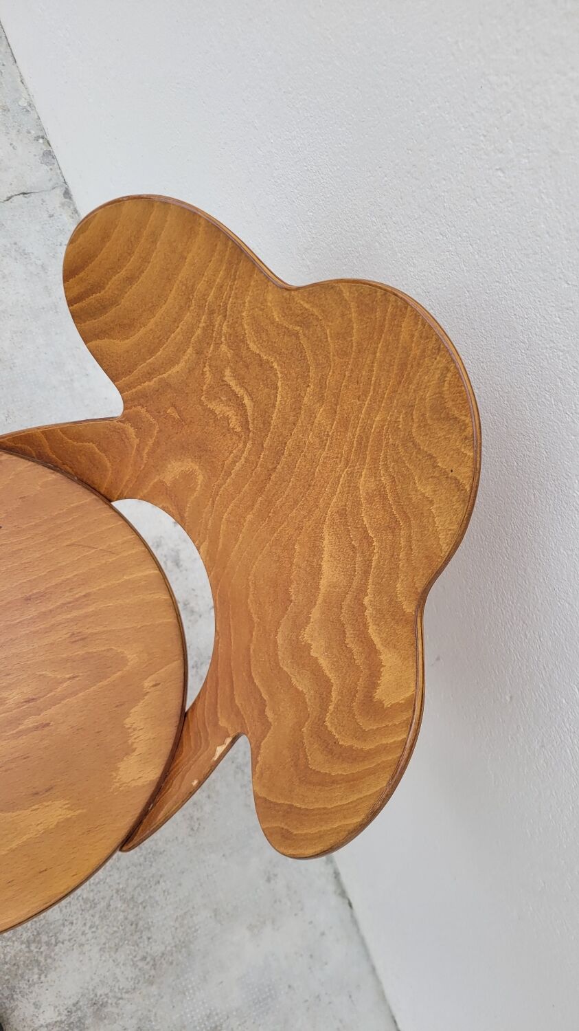 Chaise de bistrot baumann modèle Trèfle 1950