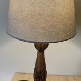 Wooden lamp foot