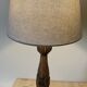 Wooden lamp foot