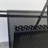 Black metal magazine rack Mathieu Mategot 1950