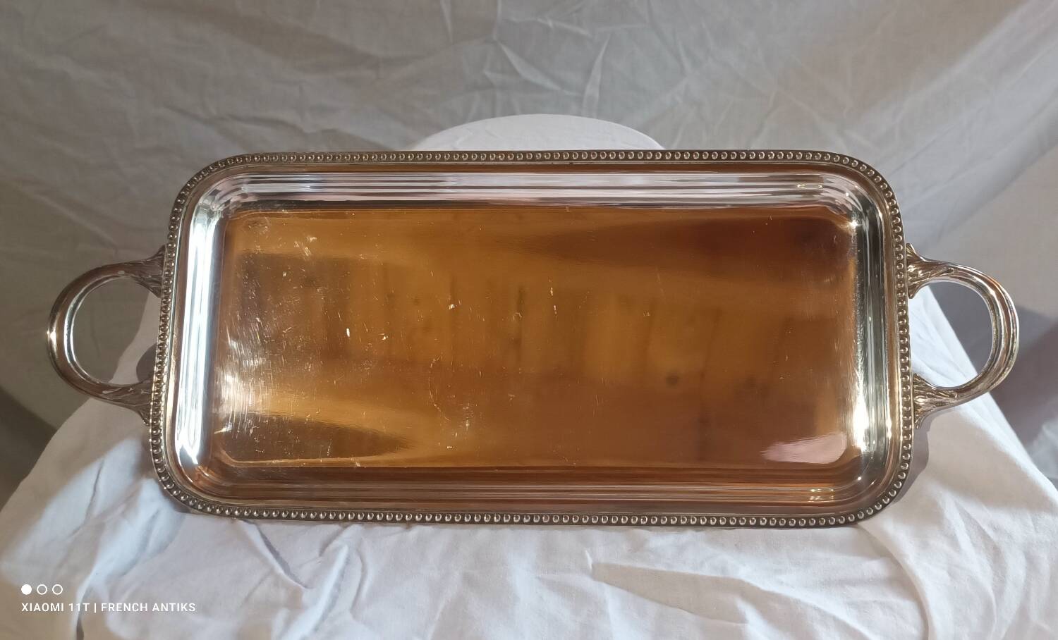Silver-plated metal liqueur service, Roux Marquiant Silversmithing