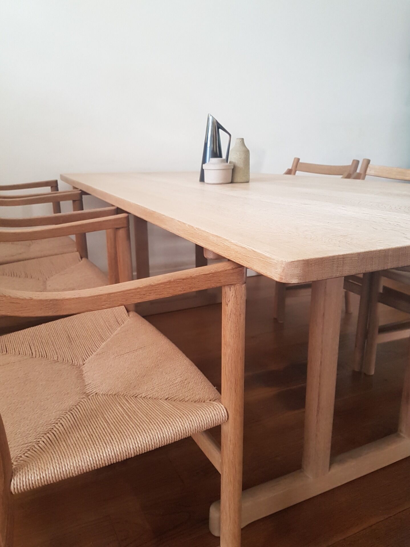 Børge Mogensen BM6286 shaker dining table for Fredericia in solid soaped oak