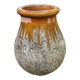 Old jar of Biot glazed pottery with drips