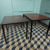 Pull out tables by Pierre Guariche for Meurop