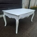 Louis XV style white painted coffee table