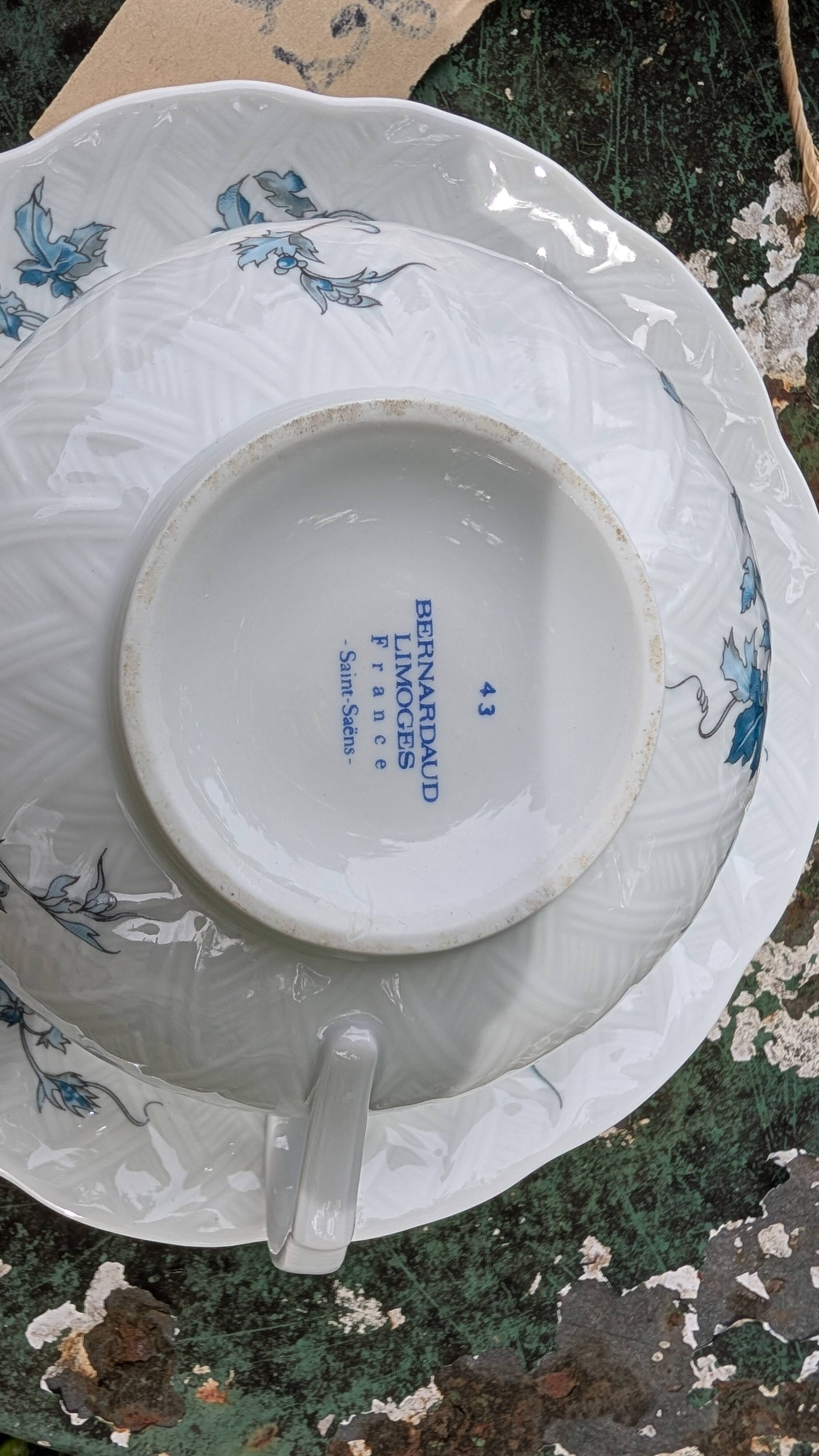 Service à thé Limoges Bernardaud Saint-Saëns