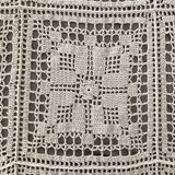 Vintage handmade crochet bedspread