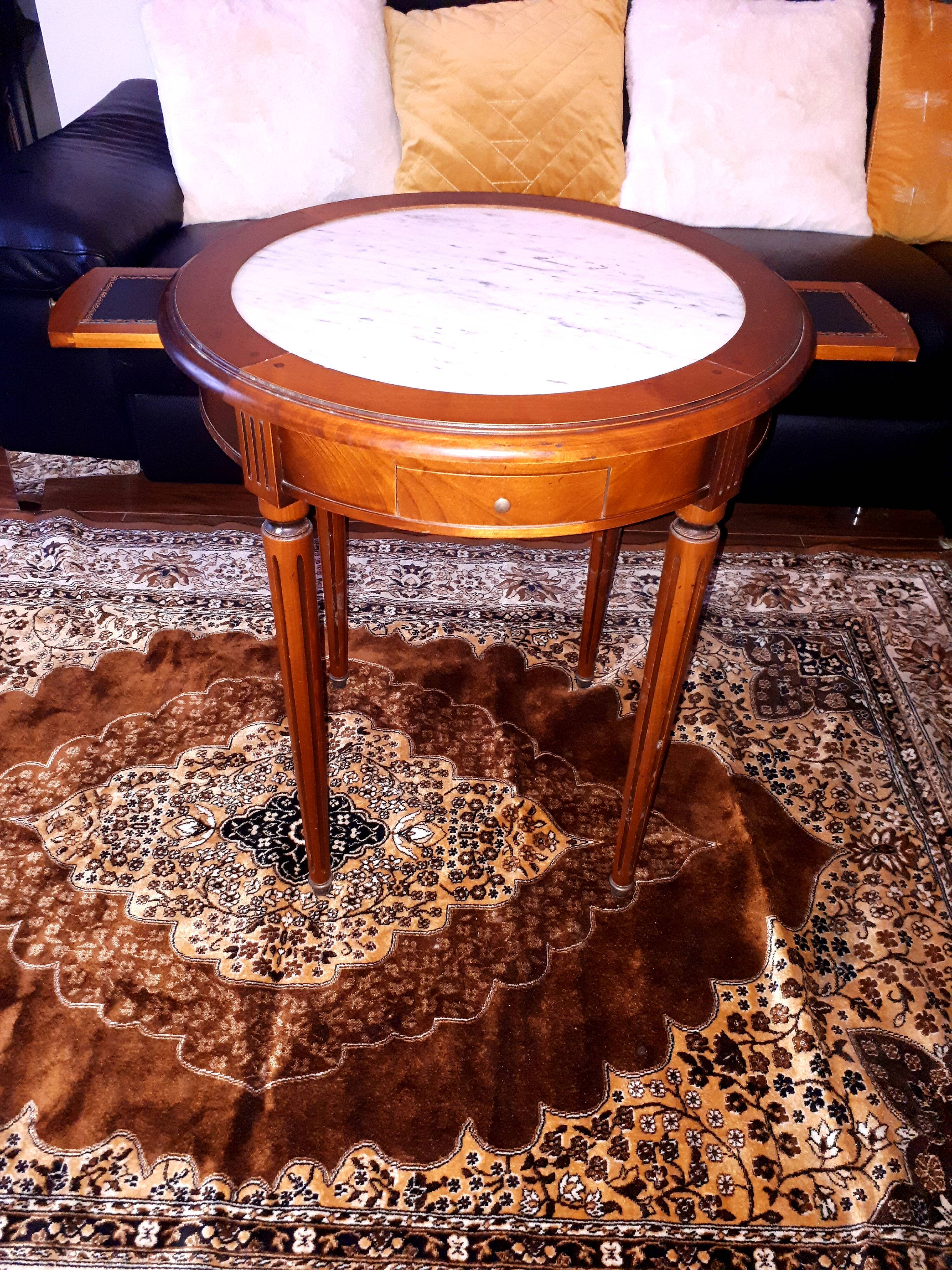 Louis XVI style mahogany pedestal games table