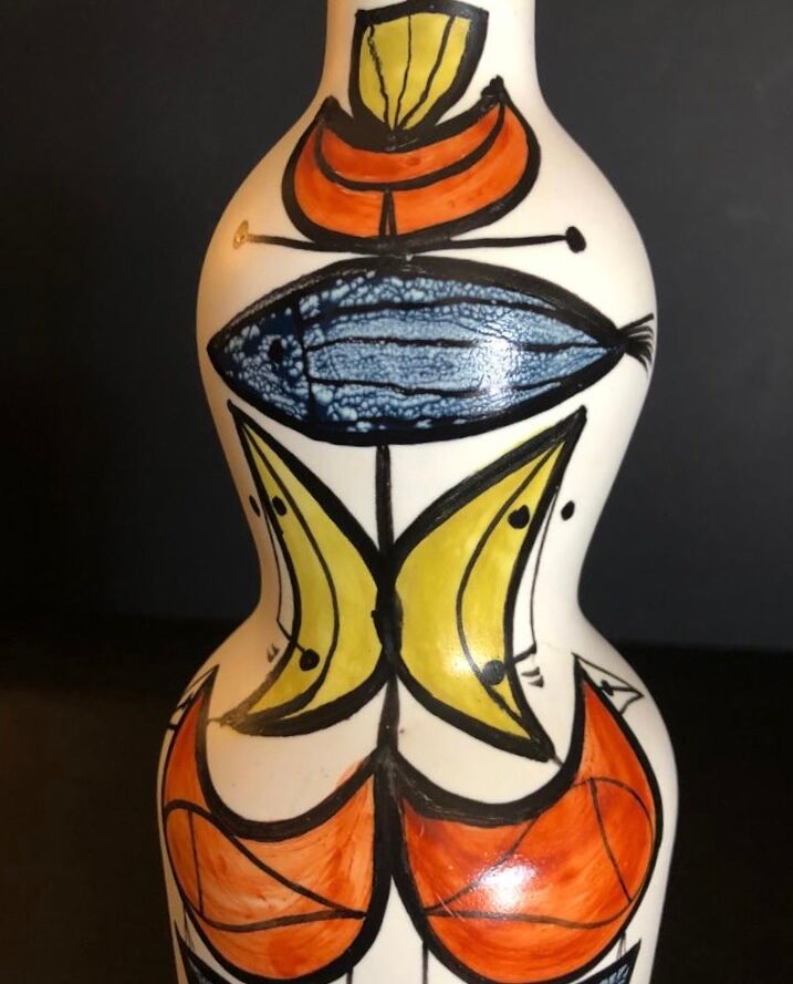 Large earthenware bottle by Roger Capron Vallauris