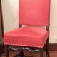 lot of six chairs Henry II sheep bone
