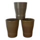 Ensemble de 3 gobelets timbales Grès Cermer