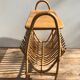 Rattan magazine rack and table