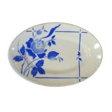 Raviers in faience blue fleurette model
