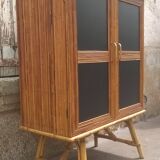 Audoux Minet style rattan sideboard