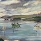 Oil on canvas signed fraval le demazel - bay of paimpol