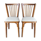 Paire de chaises vintage Baumann en skaï beige 1960