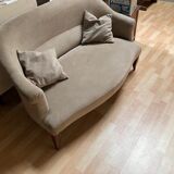 2-seater velvet sofa