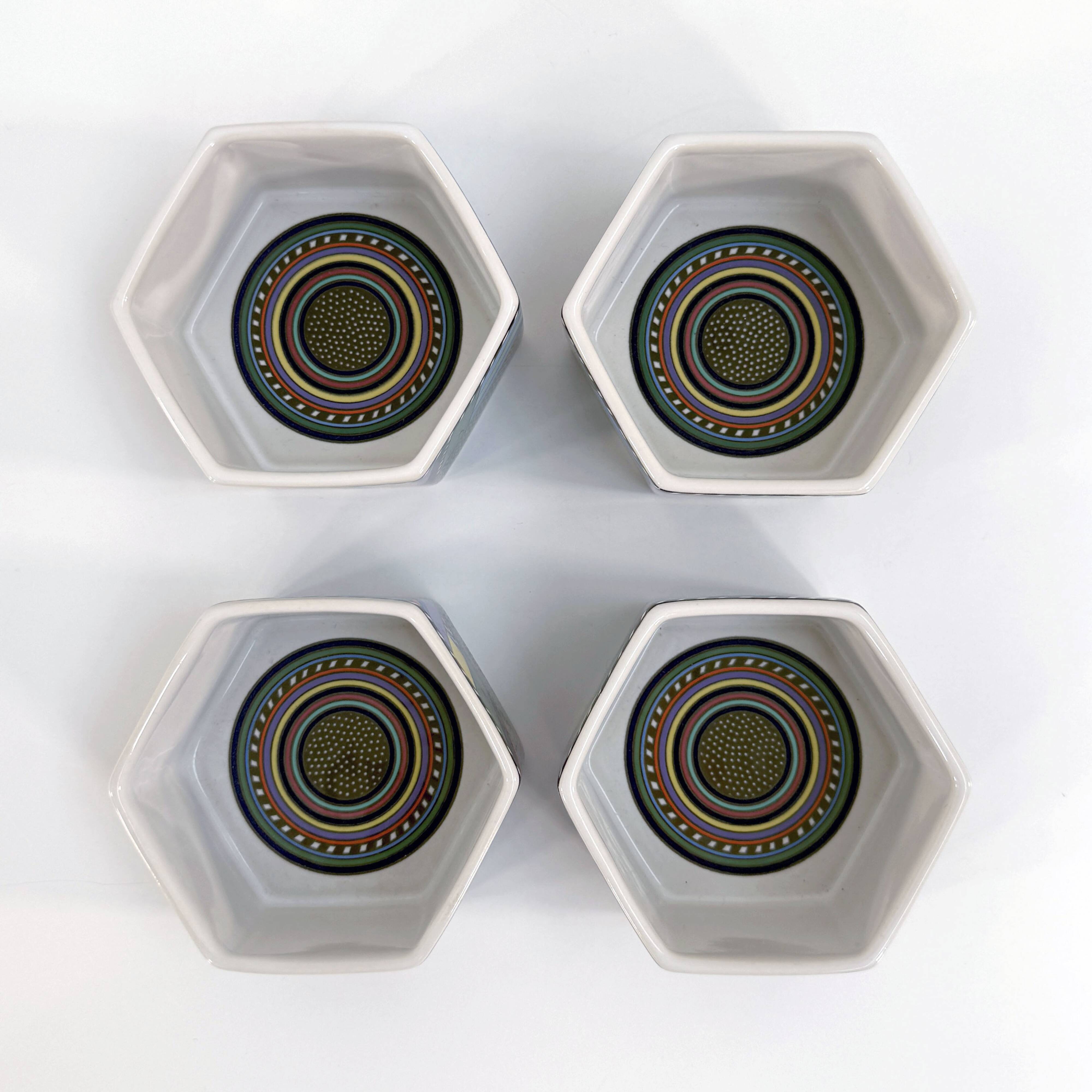 Set of 4 Metropol Apero Bowls by Barbara Brenner for Rosenthal, 1990