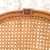 Armchair in wood and caning