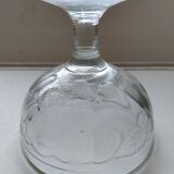 set of 6 thick glass ice cups decor vintage fruits