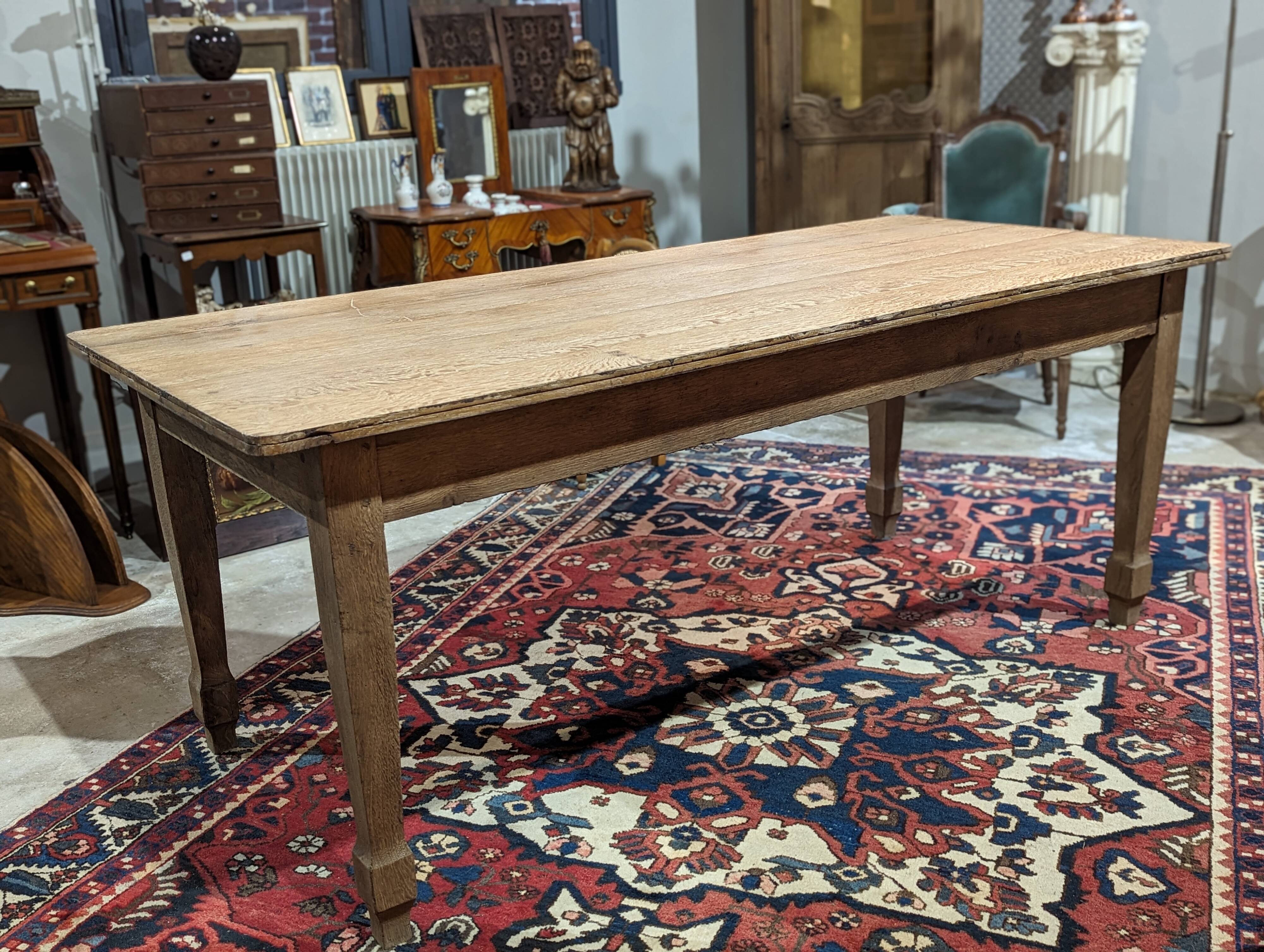 Oak farm table
