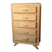Vintage chest of drawers from the 50s and 60s, renovated with tapered legs.