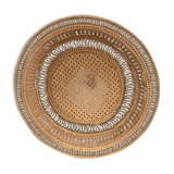 Braided straw basket