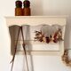Antique wooden wall shelf
