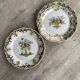 Lot de 2 assiettes décoratives en faïence de Desvres
