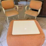 Vintage set of Strafor armchairs and coffee table