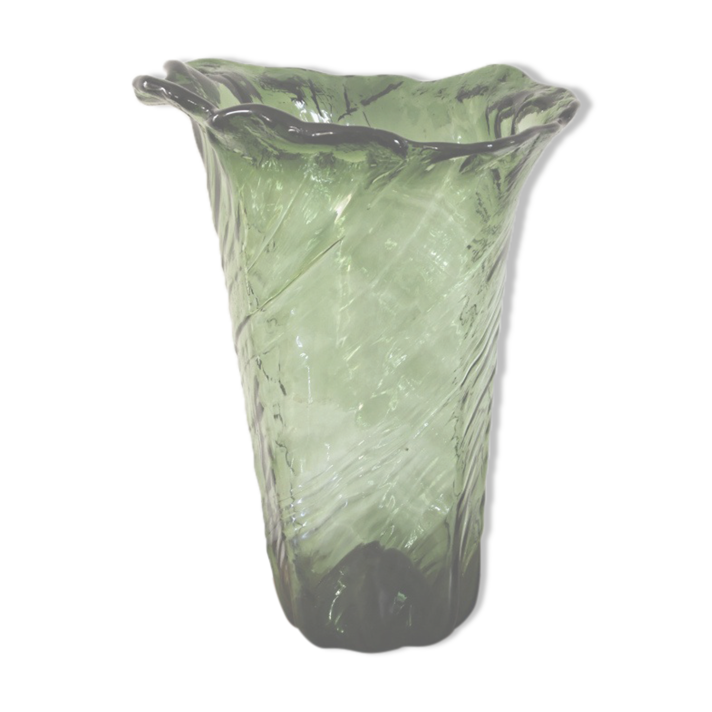 Vase glass bottle, 30s