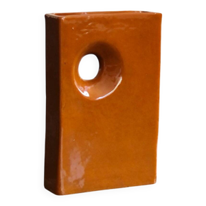 Vase Nardo en céramique - brique