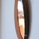 Vintage salmon witch mirror – 50/60 design – 35 cm