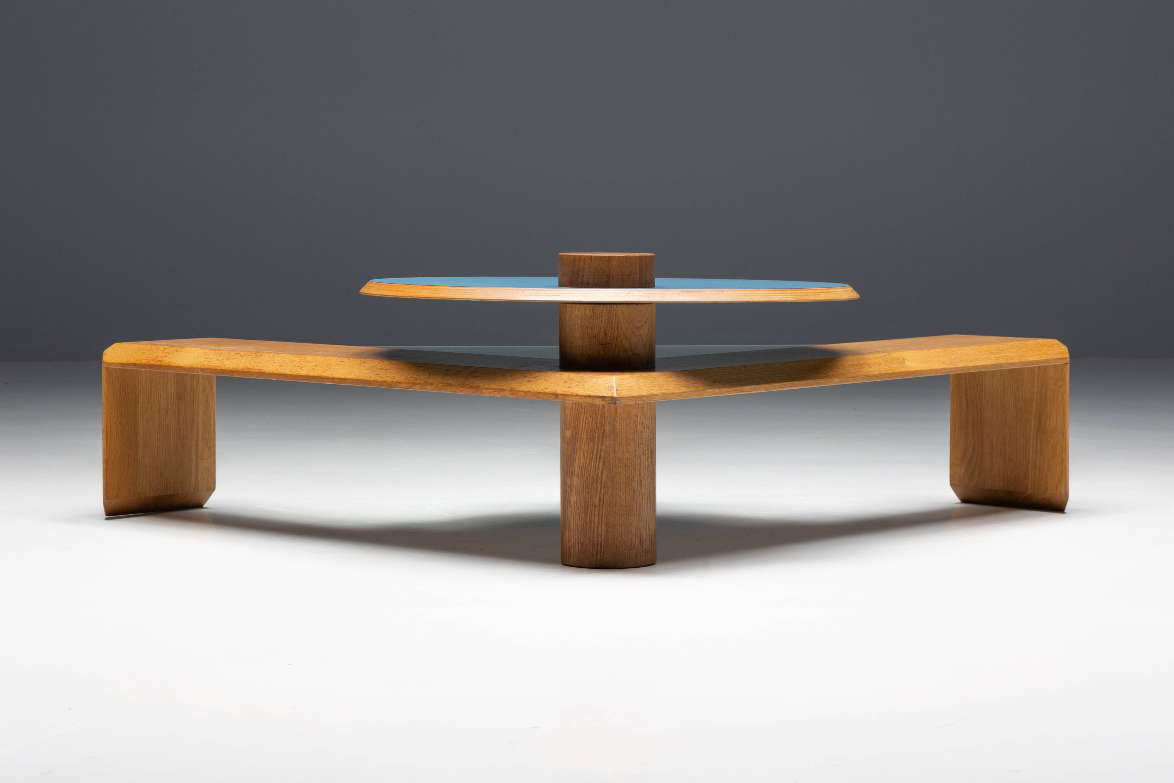 Memphis Geometric Coffee Table, Italy, 1980s