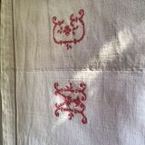 Pair of white canvas country sheets