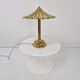 Lampe de table en laiton sculptural italien rare, années 1970 | Design Hollywood Regency