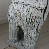 Elephant wicker table