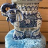 Glazed ceramic elephant