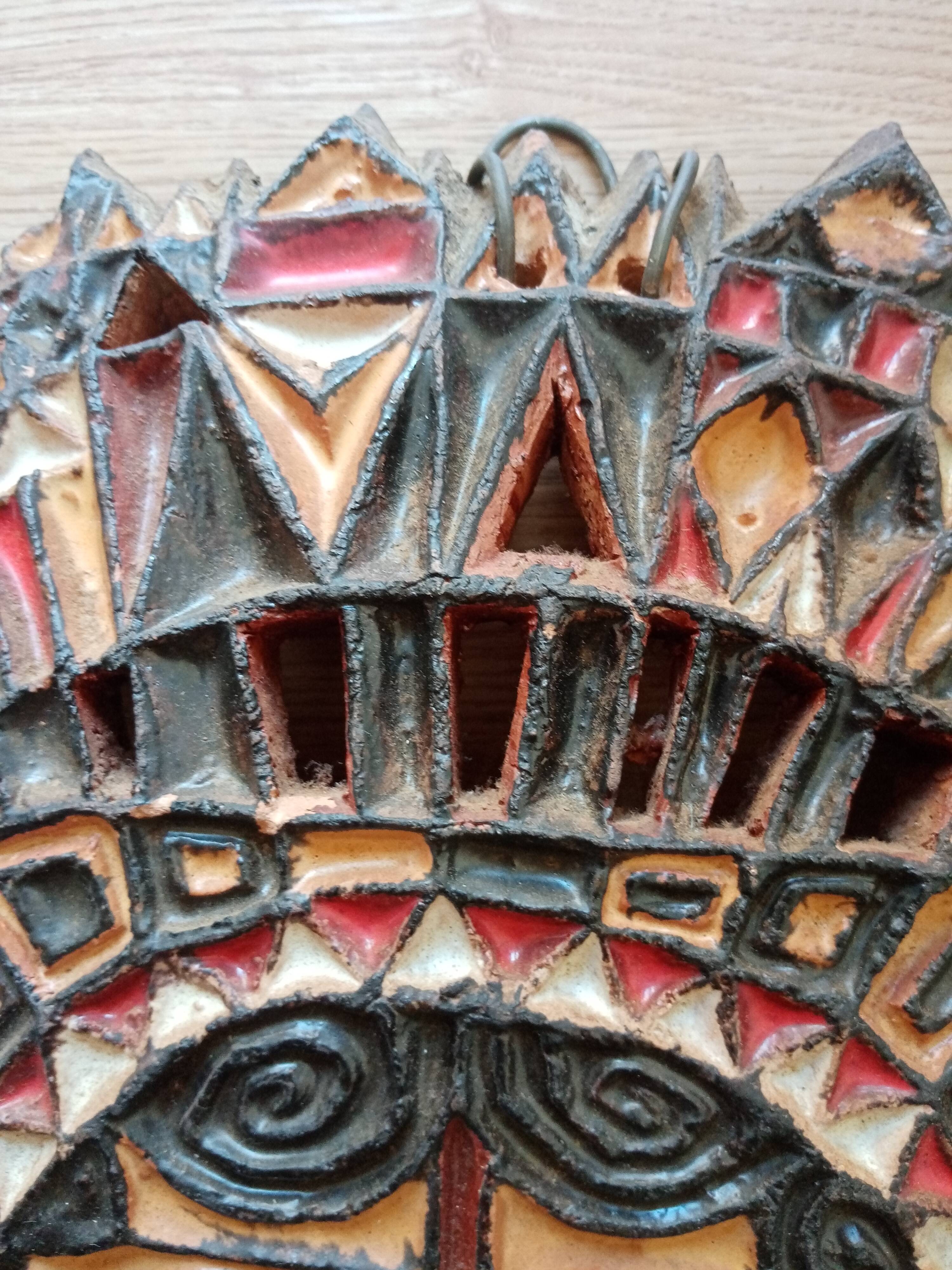 Ceramic sun by Roland Zobel Les Cyclades Anduze