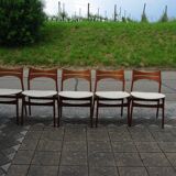 Set of 5 teak chairs by eric buch 1960