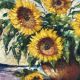 Still life with sunflowers. Signed.