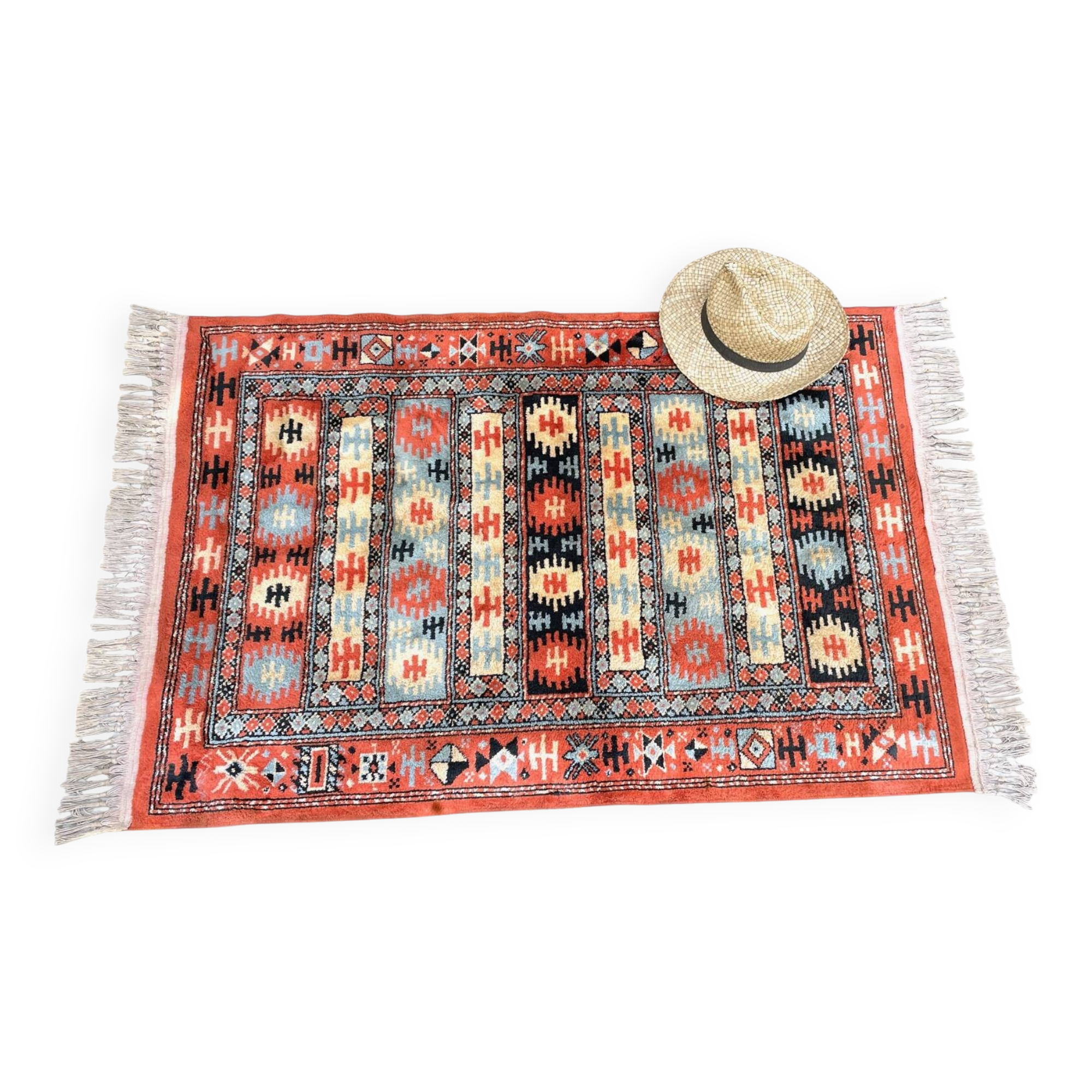 Vintage silk and cotton carpets